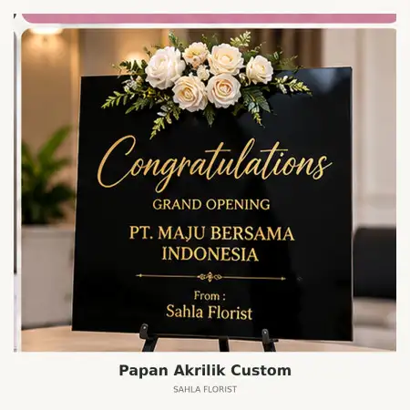 Papan Bunga Akrilik Mijen Semarang